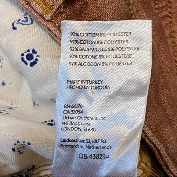 NWT Pilcro for Anthropologie The Vintage Straight Leg Jean-Washed Brown Rust 27 - Picture 11 of 16